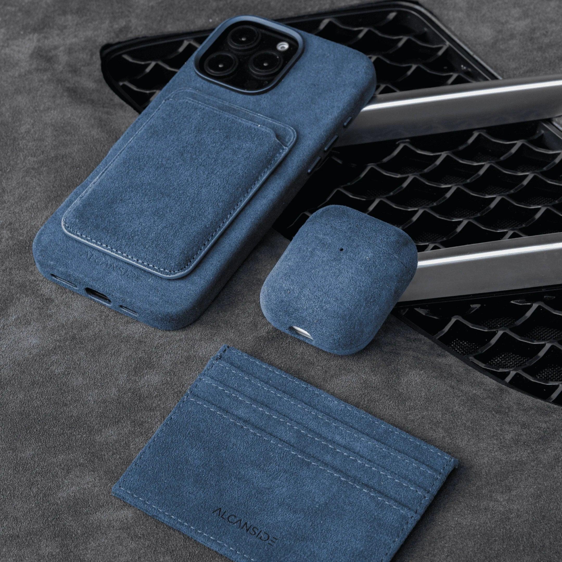 iPhone Alcantara Case - Ocean Blue
