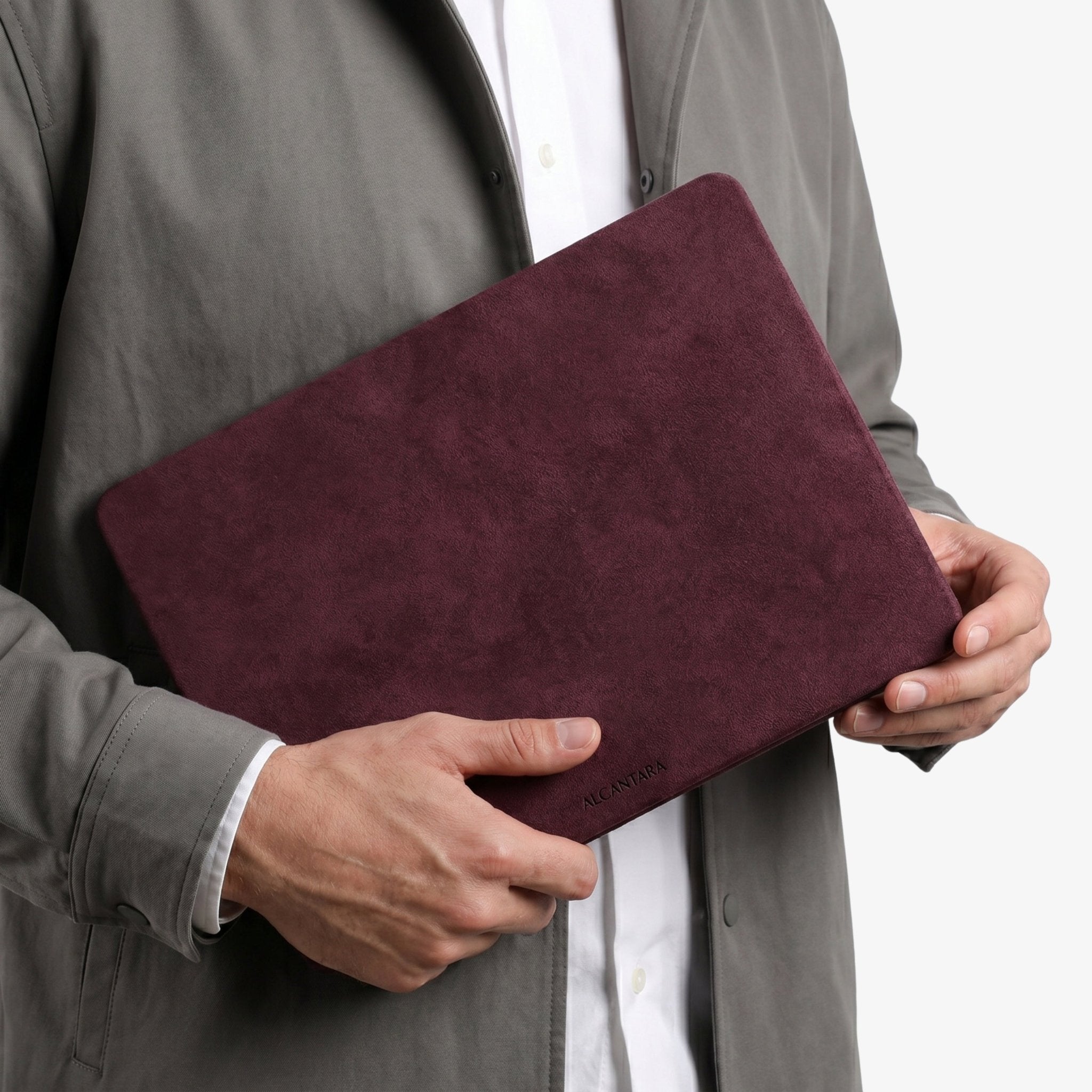 Alcantara MacBook Neo Cover – For 13 inch (2026) – Wine Red - Alcanside