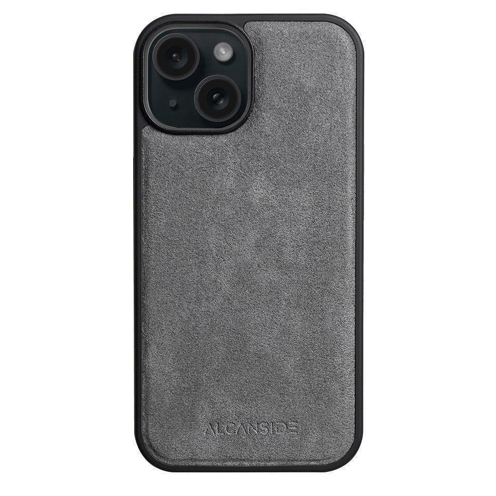 iPhone 16 Plus - Alcantara Back Cover - Nardo Gray - Alcanside