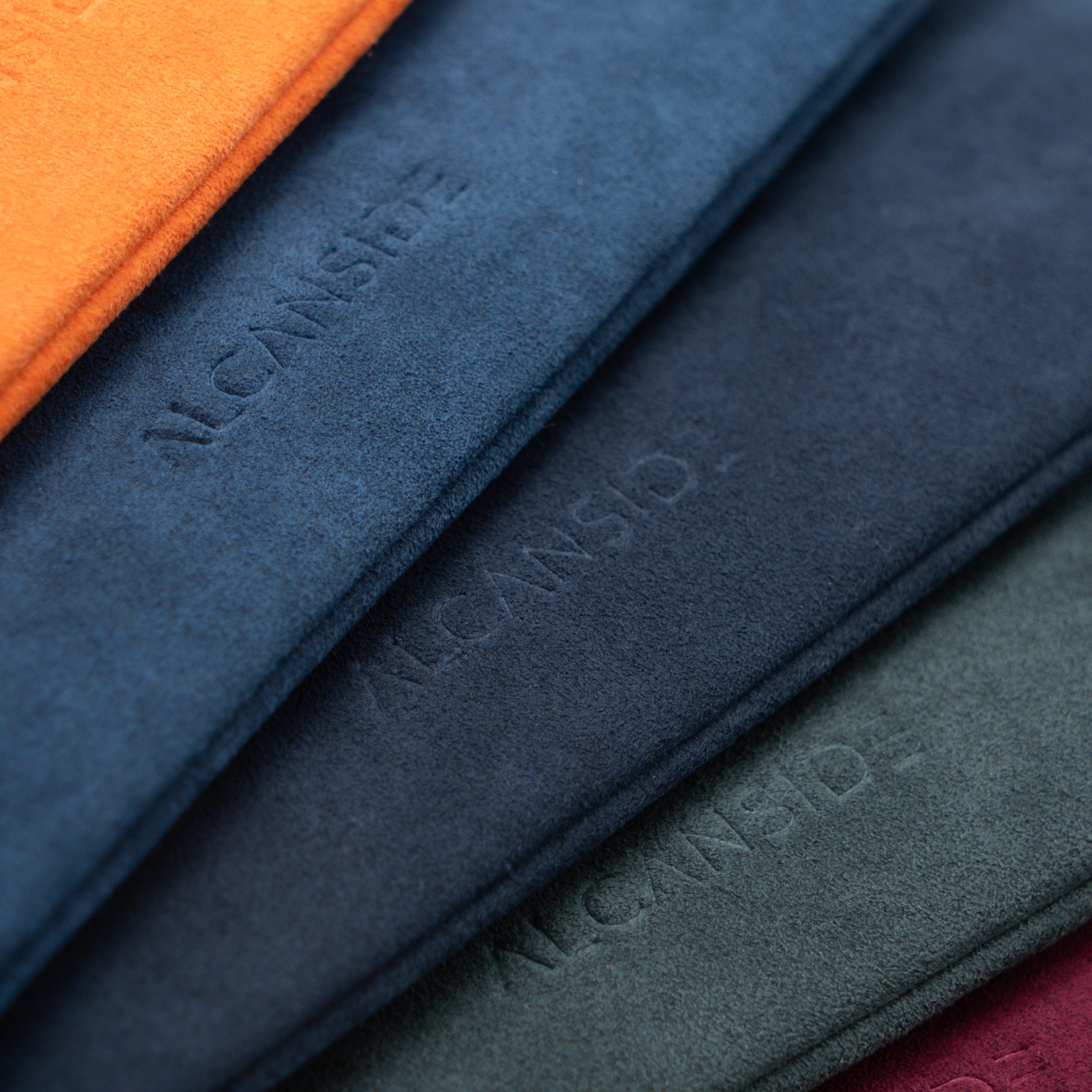 Alcantara Pouch - Navy Blue