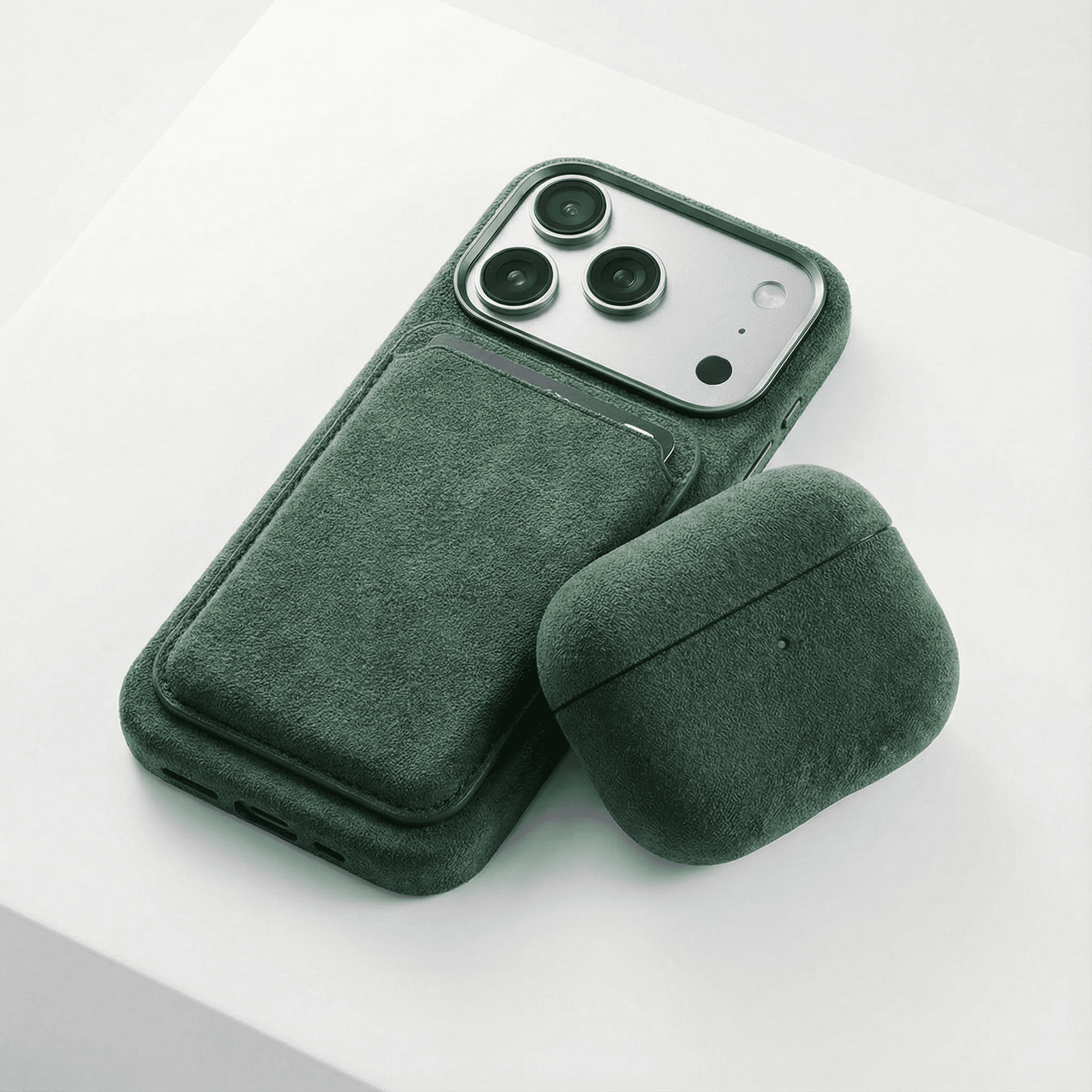 AirPods Pro (3rd Generation) Alcantara Case - Midnight Green - Alcanside