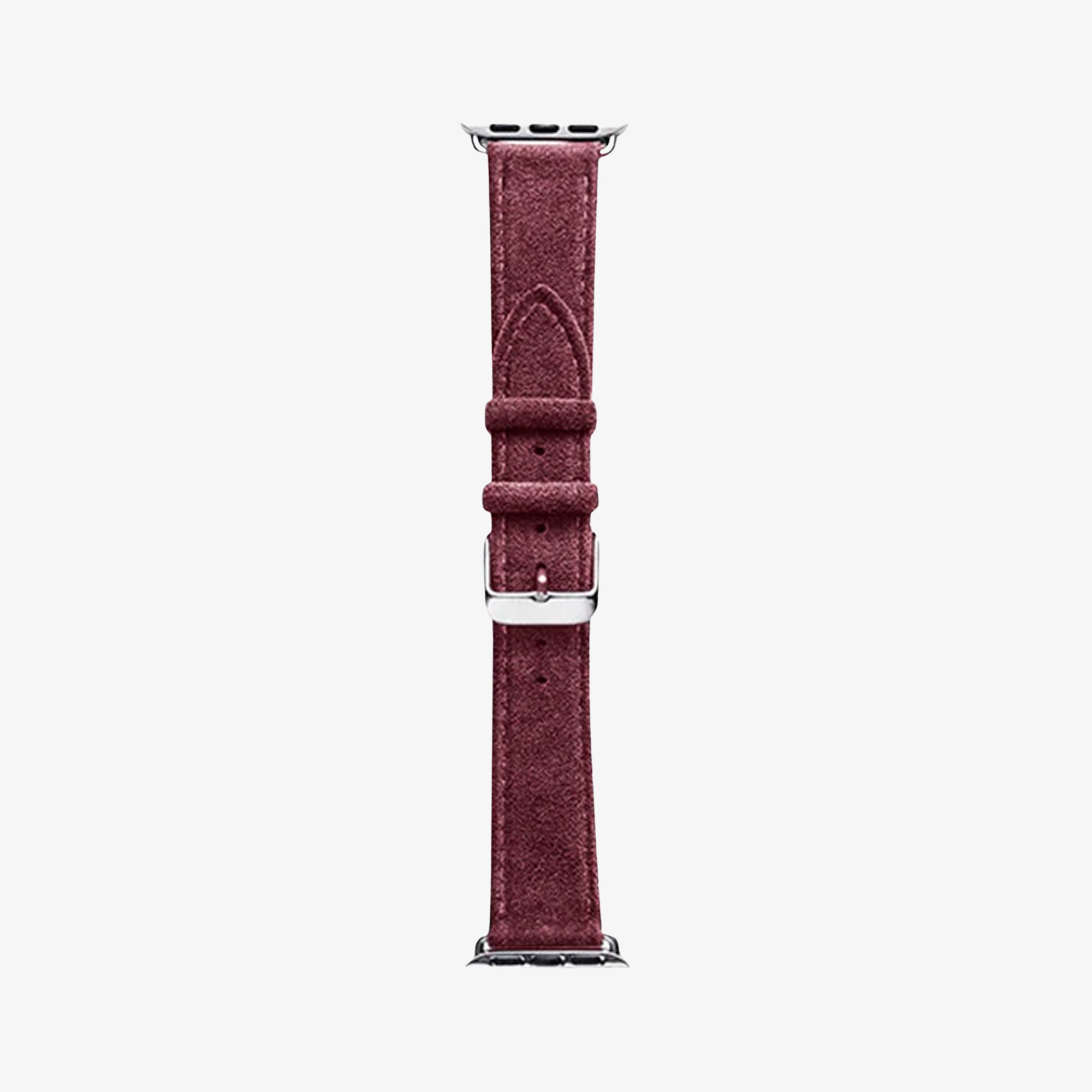 Alcantara Apple Watch Band With Buckle - Wine Red - 38/40/41/42mm - Alcanside