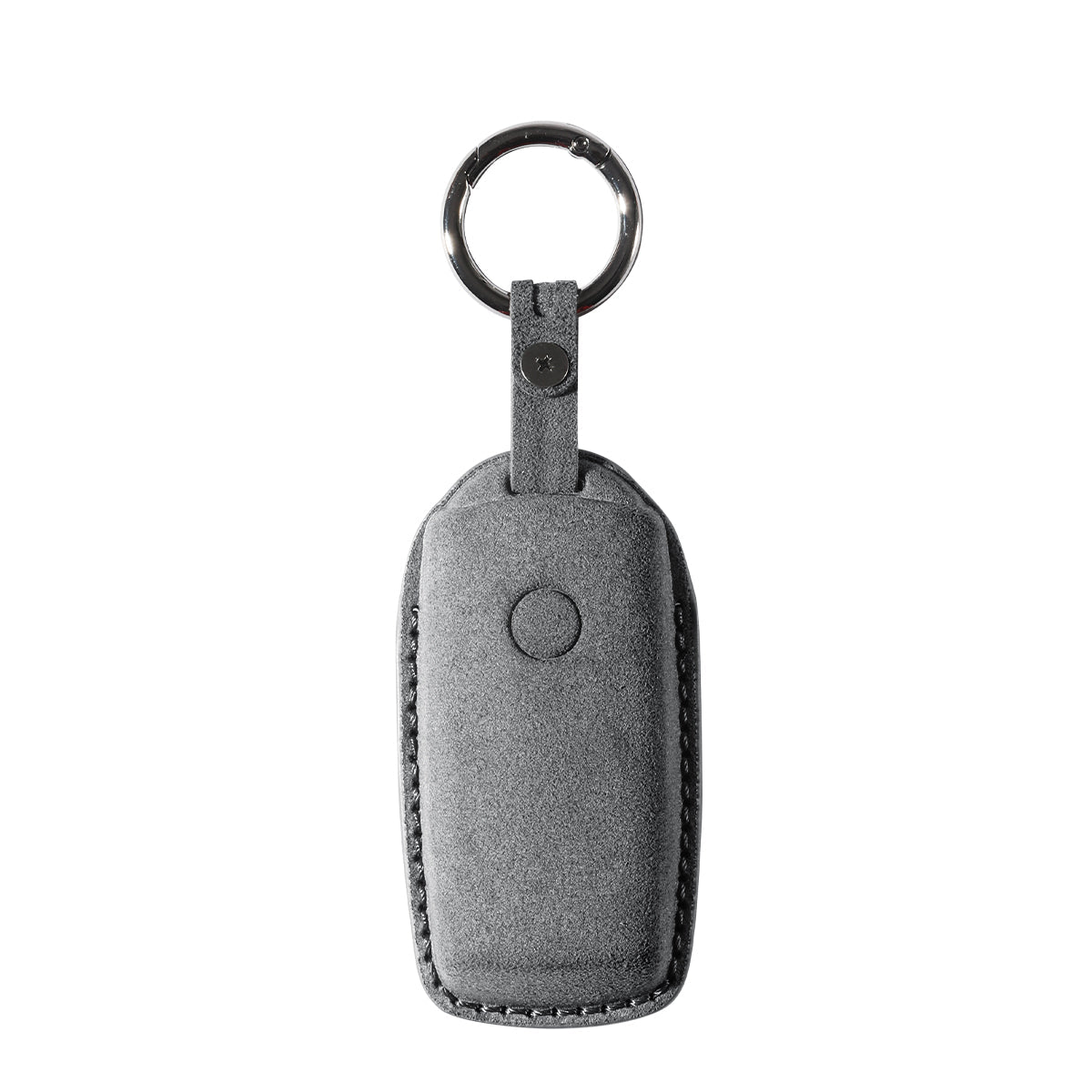 Alcantara Car Key Fob Cover for Volkswagen | Model G with Buckle - Space Grey - Alcanside