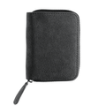 Credit Card - Alcantara Zipper Wallet - Space Grey