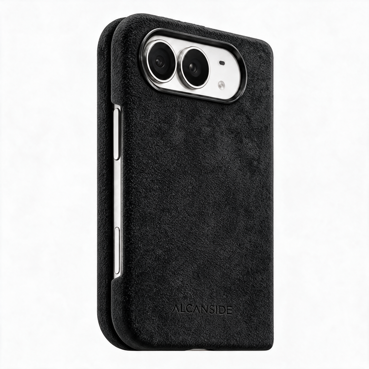 Deep Black Alcantara case for iPhone Duo, product image 1