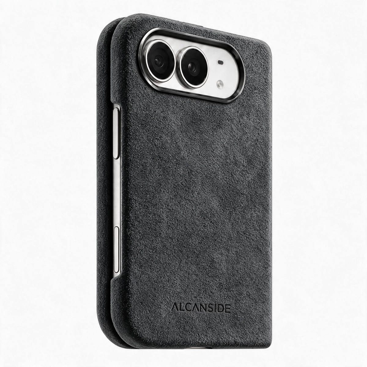 Space Grey Alcantara case for iPhone Duo, product image 1