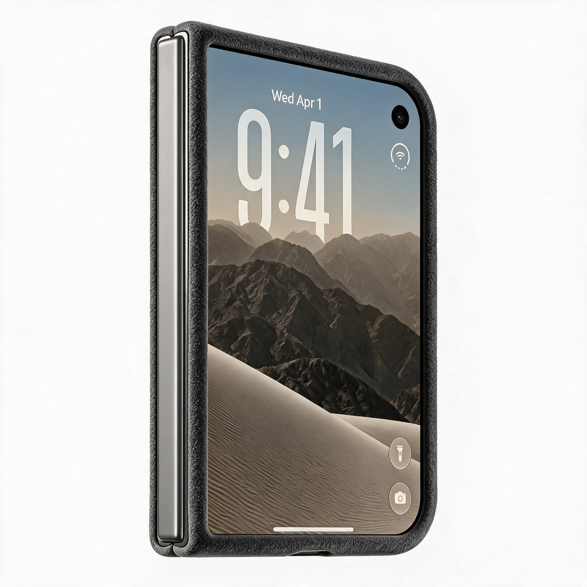 Space Grey Alcantara case for iPhone Duo, product image 4