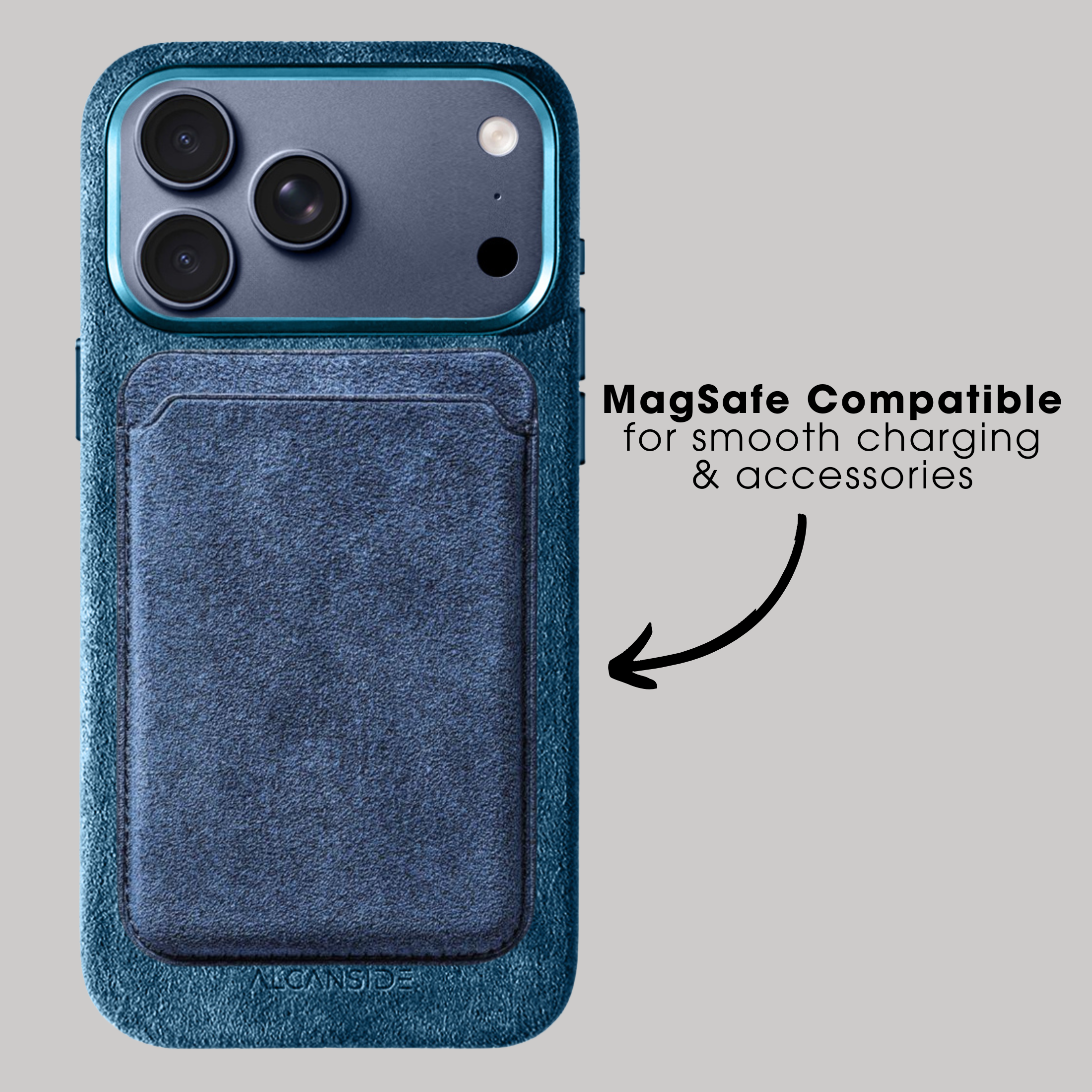iPhone 17 Pro - Alcantara Case - Ocean Blue