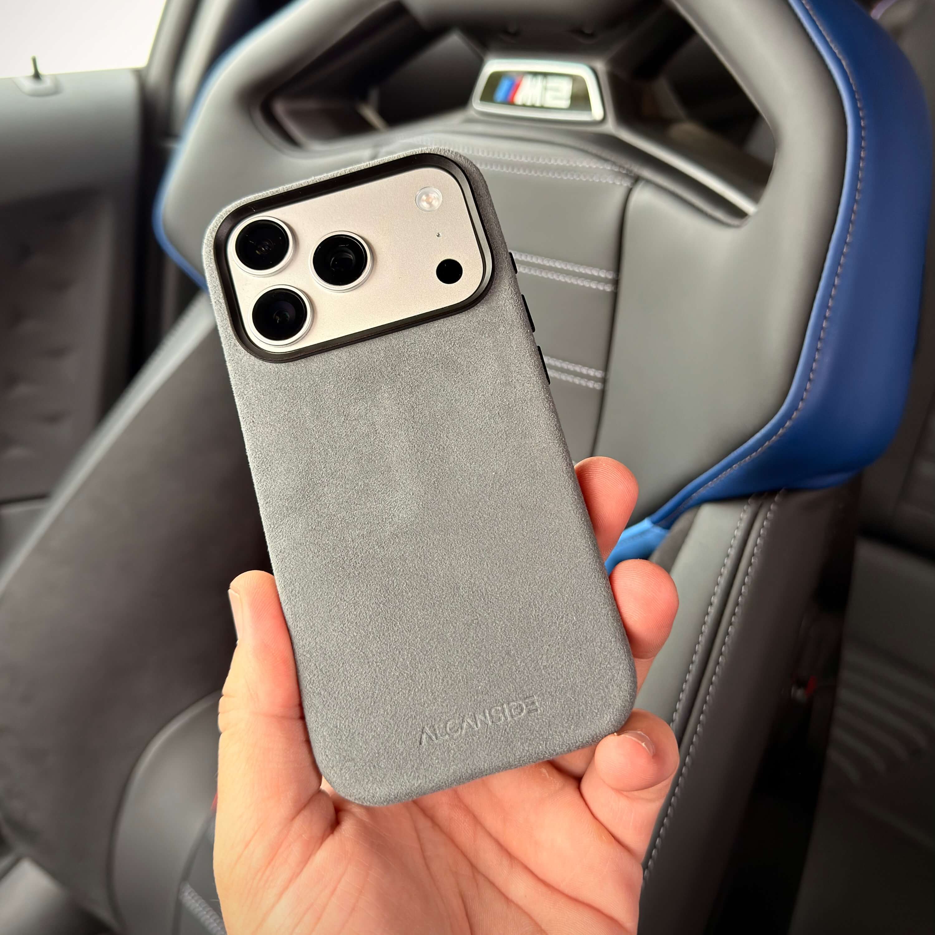 iPhone Alcantara Case - Nardo Gray