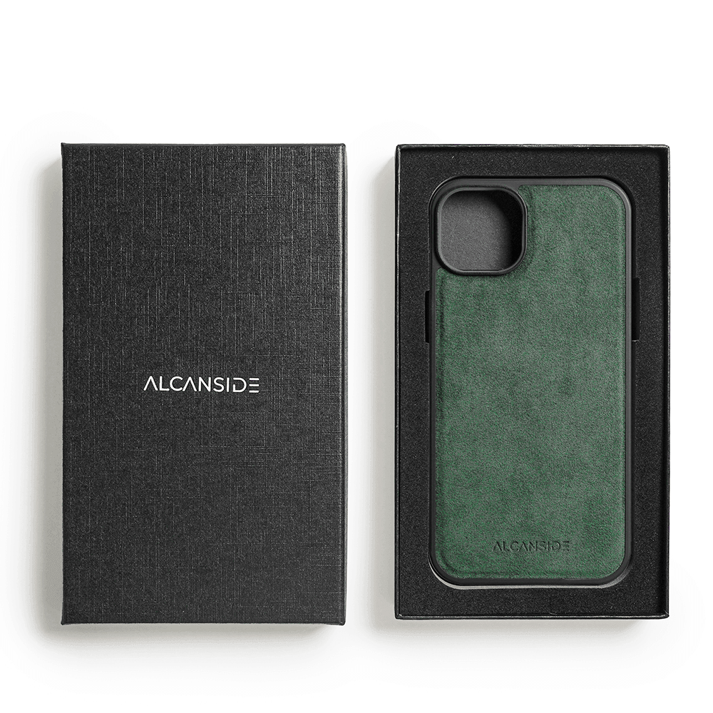 iPhone 14 - Alcantara Back Cover - Midnight Green - Alcanside