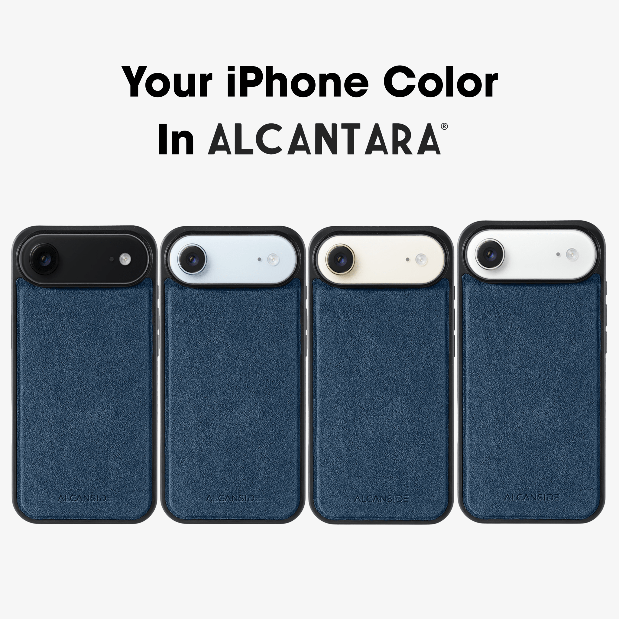 iPhone 17 Air - Alcantara Back Cover - Ocean Blue - Alcanside