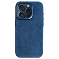 iPhone Alcantara Case - Ocean blue