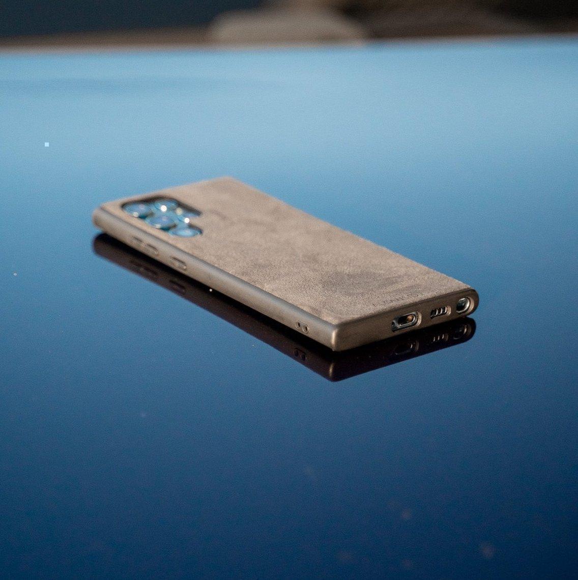 Samsung Galaxy S21 Ultra - Alcantara Back Cover - Space Grey - Alcanside