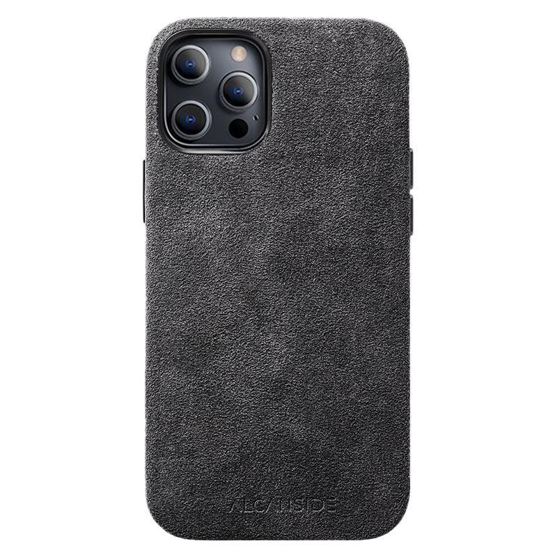 iPhone 12 & 12 Pro - Alcantara Case - Space Grey - Alcanside