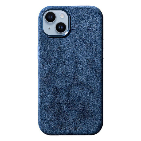 iPhone 14 - Alcantara Case - Ocean blue